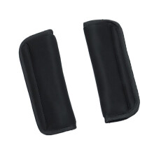 SUJIBHI 2 PCS Car Seat Straps Shoulder Pads Super Car Seat Strap Covers Soft Seat Belt Covers for Car Seats, Stroller, Pushchair, High Chair (Black)