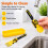 Digger Toddler Cutlery Set, Construction Fork and Spoon, Yellow 4
