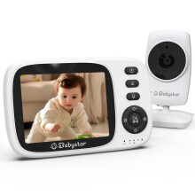 Babystar Baby Monitor with Camera, 3.2inch Screen, No Wifi, Night Vision