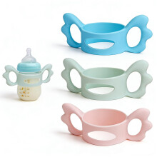 3 Pcs Baby Bottle Holder,Silicone Wide-Neck Baby Bottle Handle, Bottle Grip Handle Suitable for Baby Bottles with an Outside Diameter Above 5cm for B