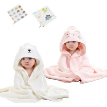 Ansilhus 2 Pack Hooded Baby Towel - Premium Soft Bath Towel for Bathtub for Babie, Newborn, Infant - Ultra Absorbent, Natural Baby Stuff Towel for Bo