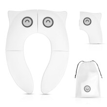 HOTUT Folding Travel Toilet Seat,Folding Travel Potty Seat for Boys and Girls with Toilet Training Reward Chart,Folding Toilet Seat with Storage Bag,