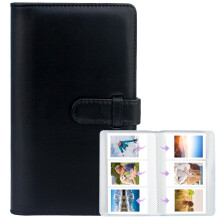 108 Pockets Mini Photo Album for Instax Mini & Kpop Photocards (Black)