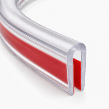 Silicone U-Channel Edge Trim 3m Roll, 4-5mm Panel Thickness, Transparent Sharp-Edge Protector Strip, Car Door Edge Protector for Metal Panels, Furnit