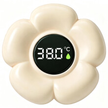 Flower Bath Temperature Thermometer, Digital Bath Thermometer with LED Screen, Waterproof Baby Bath Thermometers with Floating Sensor Device, Essenti