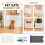 GrabCartify Retractable Stair Gate, Foldable Pet Gate for Doorways/Hallways 4