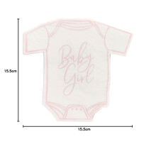 Club Green 16 Pink Baby Girl Napkins, Baby Shower Tableware, Baby Grow Design Pink Napkins, Pink Baby Shower, Mum To Be Party