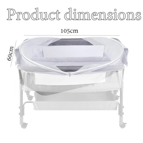 Foldable Baby Cot Mosquito Net, Breathable Mesh Insect Barrier 1