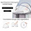Foldable Baby Cot Mosquito Net, Breathable Mesh Insect Barrier 6