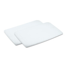 Maxi-Cosi Swift Baby Bed Sheets, Travel Cot Sheets for the Newborn Mattress of Maxi-Cosi Swift, Set of 2 Travel Cot Bed Sheets, White (2x)