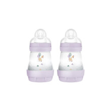 MAM Easy Start Anti-Colic Baby Bottles | 2 Pack (2 x 160ml) | Self-Sterilising Baby Milk Bottle | Slow Flow MAM Teats Size 1 | Newborn Essentials | P