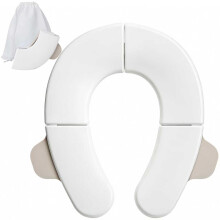 Hmeuest Foldable Travel Potty Seat for Toddlers & Kids, Portable Toilet Training Seat with Non-Slip Pads & Storage Bag, Safe & Hygienic Baby Potty Tr