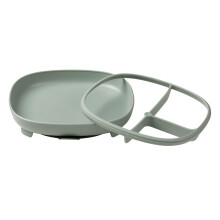 b.box 2 in 1 Suction Plate | Strong Suction Base | Removable Divider to Age up | Grows with Your Child | Curved Sides for Easy scooping | Dishwasher
