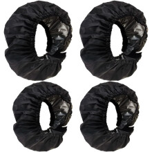 LSUWDE 4 Pcs Baby Stroller Wheel Covers, Pram Wheel Covers, Stroller Wheel Protective Cover, Oxford Fabric Baby Stroller Wheel Protectors, Waterproof