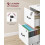 VASAGLE VASAGLE File Cabinet, Printer Stand, with 3 Lockable Drawers 3