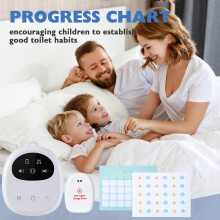 Wireless Bedwetting Alarm Bestcool Rechargeable Bedwetting Alarm with 3 Working Modes 1 Lanyard Loud Sound Strong Vibration for Kids Elderly Night Po