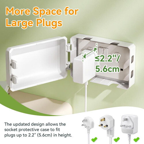 EUDEMON 1 Pack Baby Safety Outlet Socket Cover Box 1