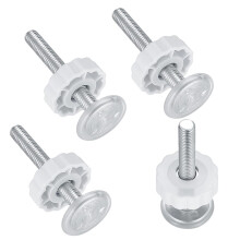 4 Pack M10 Bolts Wall Protector Pads, Universal Pressure-Fit Spare Parts for Stair Gates for Dogs, Fits Stair Rods, Replacement Hardware Kit