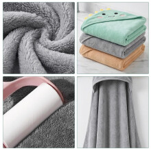 3 Pack Hooded Baby Towel - 80x80CM Soft Bath Towel with 2 Square Scarvesfor Bathtub Ultra Absorbent Baby Bath Towels Natural Baby Stuff Towel for Bab