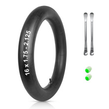 YEHOLDING 16x1.75-2.125 Inner Tube with AV32mm Schrader Valve, 16" Heavy Duty Cycle/Bike Inner Tube Compatible with 16X1.75 16X1.90 16X1.95 16X2.0 16