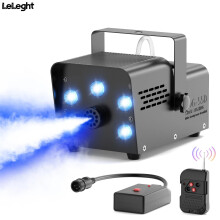 LeLeght 500W Smoke Machine RGB LED Lights Wireless Remote Fogger Colourful Stage Fog Machine DJ Disco Wedding Halloween Party