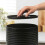 Russell Hobbs Russell Hobbs Bread Bin Ribbed Large Kitchen Canister Countertop Storage Black 4