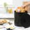 Russell Hobbs Russell Hobbs Bread Bin Ribbed Large Kitchen Canister Countertop Storage Black 5