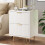 (White) 2 Pack Bedside Tables - Nightstand Bed Side Table Side Cabinet with 2 Drawers 2
