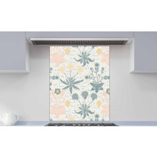Printed Glass Kitchen Splashback - Daisy by William Morris - Art Print 600x750mm