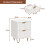 (White) 2 Pack Bedside Tables - Nightstand Bed Side Table Side Cabinet with 2 Drawers 7