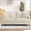 (Beige) Corduroy 3 Seater Sofa Modern Comfy Deep Seat Couch 9