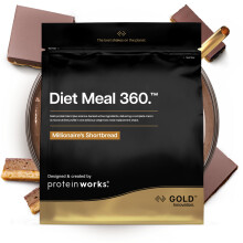 Protein Works | Diet Meal 360 - GOLD Innovation, Diet Meal Replacement Shake, Supports Weight Loss, 24 Vitamins & Minerals, Added Flaxseed, Inulin, O