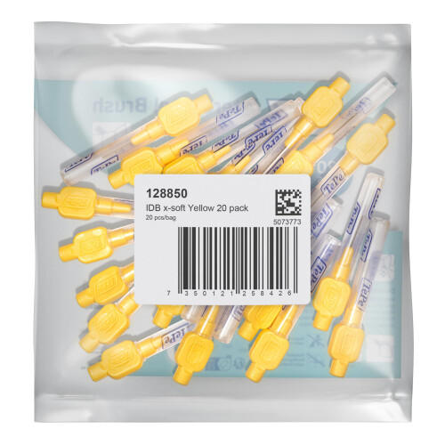 Tepe TePe Interdental Brush, Extra Soft, Yellow, 0.7mm/ISO 4, 20pcs 1