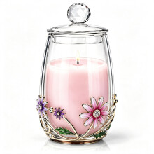 Gardenia scentend Candles Gifts for Women,Crystal Lid with Gift Jar