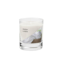 Wax Lyrical Small Jar Candle - Fresh Linen, Up to 35 Hour Burn Time
