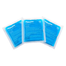 Safety First Aid HypaGel Pack of 3 Reusable Hot/Cold Gel Packs, 13cm x 14cm