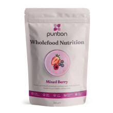 Purition Mixed Berry – High Protein Wholefood Shake | 500g Natural Meal Replacement with Whey Protein for Keto Diet, Weight Loss & Healthy Breakfast
