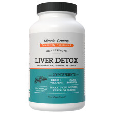 Liver Detox and Repair – 1400mg Complex | High Strength with 20 Effective Ingredients | Boosted with Dandelion, Turmeric, Amino Acids, Vitamins and