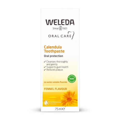 Weleda Weleda Calendula Toothpaste 75 ml Fluoride-Free Fennel Formula 1