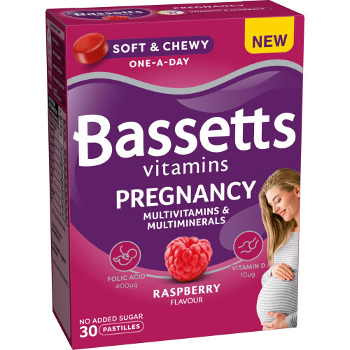 Bassetts Pregnancy Multivitamins & Multiminerals Raspberry 30 Gummies 1
