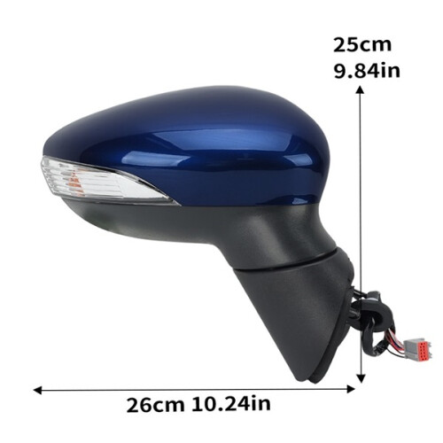 Right Side Power Fold Heated Wing Mirror w/LED for Ford B-max 2012-2018 1