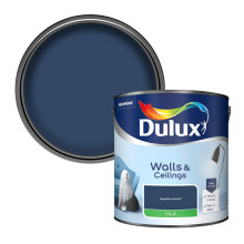 Dulux 5293121 Walls & Ceilings Silk Emulsion Paint, Sapphire Salute, 2.5 Litres