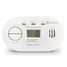 Kidde 5DCO Digital Carbon Monoxide Alarm and Detector with AA Batteries - 10 Year Sensor Life Digital Display CO Alarm - 7 Year Warranty