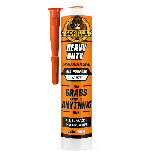 Gorilla Gorilla 2044001 Heavy Duty Grab Adhesive White 290ml