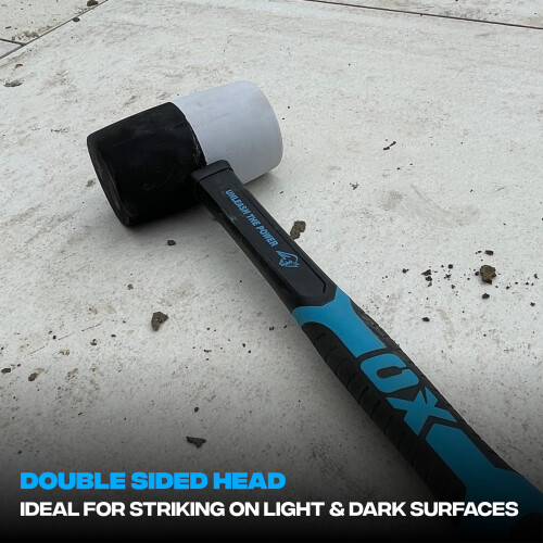 OX OX Trade Combination Rubber Mallet 24oz, Fibreglass Handle 2