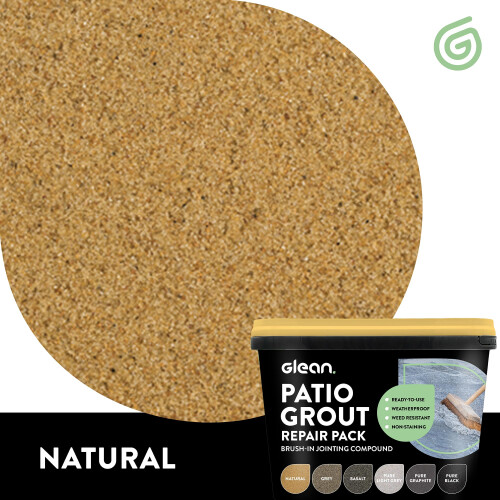 GLEAN Patio Grout Repair Pack | Natural Buff | 4.5kg 1
