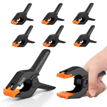 EMART 6 Pack Heavy Duty Muslin Spring Clamps, 6 inch Backdrop Clips