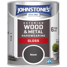 Johnstone's - Exterior Gloss Wood & Metal Paint - Black - 750ml