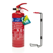 Smartwares Powder extinguisher - 2 kg - for ABC fires - Suitable for vehicles & homes - With mounting bracket