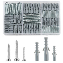 230 Pcs Wall Plugs And Screws M3.5/M4/M5/M6/M8 Plasterboard Fixings
